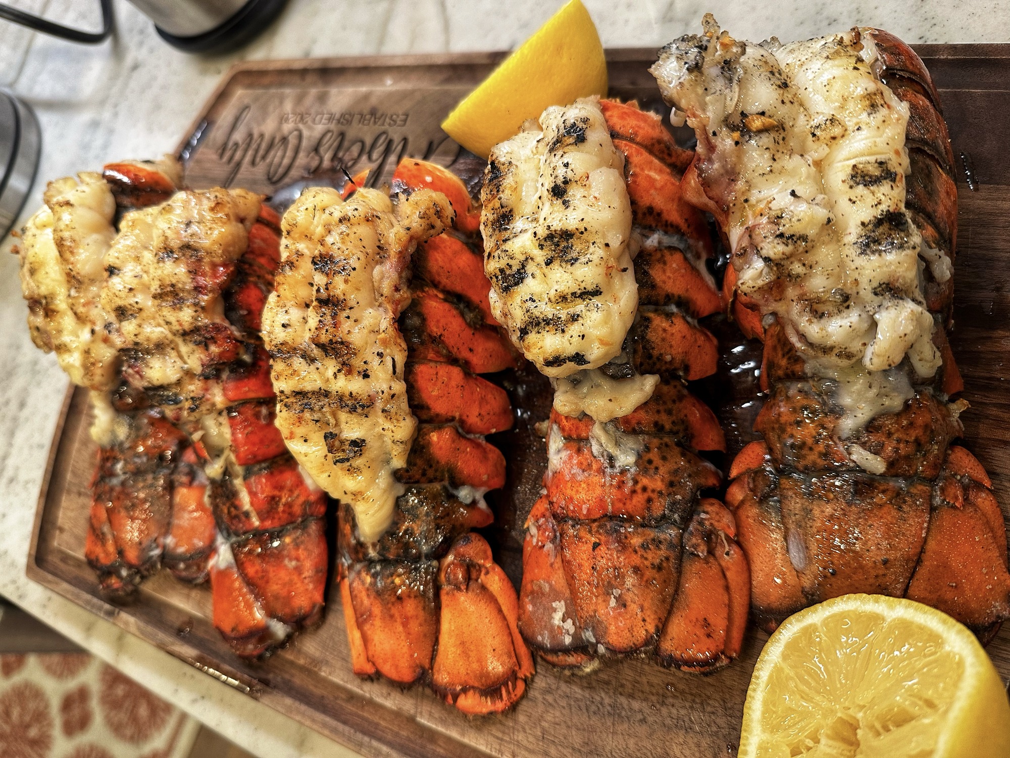 Grilled Lobster Tails Kamado Joe